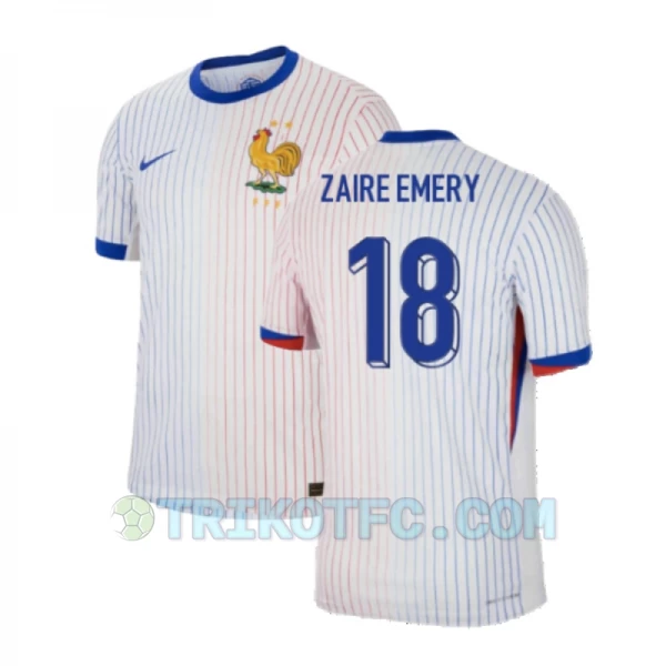 Zaire-emery #18 Frankreich Fußballtrikots EM 2024 Auswärtstrikot Herren