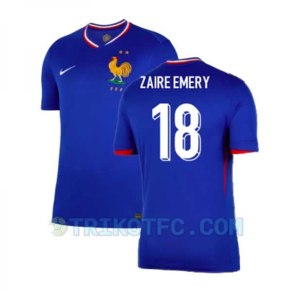 Zaire Emery #18 Frankreich Fußballtrikots EM 2024 Heimtrikot Herren