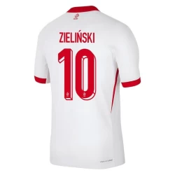 Zielinski #10 Polen Fußballtrikot EM 2024 Heimtrikot Herren