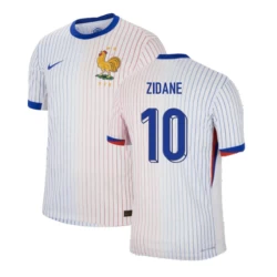 Zinédine Zidane #10 Frankreich Fußballtrikot EM 2024 Auswärtstrikot Herren