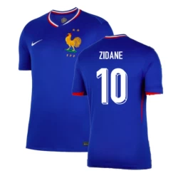 Zinédine Zidane #10 Frankreich Fußballtrikot EM 2024 Heimtrikot Herren