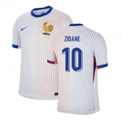 Zinédine Zidane #10 Frankreich Fußballtrikots EM 2024 Auswärtstrikot Herren