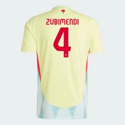 Zubimendi #4 Spanien Fußballtrikot EM 2024 Auswärtstrikot Herren